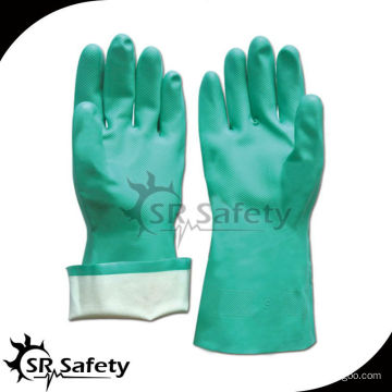 SRSAFETY gants vert à manches longues à base de nitrile